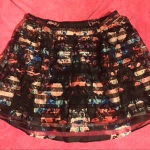 *NEVER WORN* Xhilaration Floral Striped Tull Skirt